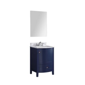 Legion Furniture WT9309-24-B-PVC 24 Inch Blue Bathroom Vanity Without Mirror