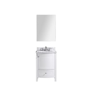 Legion Furniture WT9309-24-W-PVC 24 Inch White Bathroom Vanity