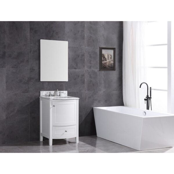 Legion Furniture WT9309-24-W-PVC 24 Inch White Bathroom Vanity