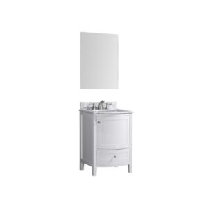 Legion Furniture WT9309-24-W-PVC 24 Inch White Bathroom Vanity