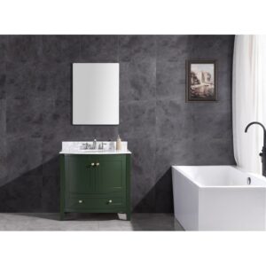 Legion Furniture WT9309-36-VG-PVC 36 Inch Vogue Green Bathroom Vanity