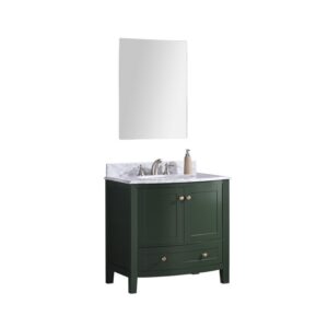 Legion Furniture WT9309-36-VG-PVC 36 Inch Vogue Green Bathroom Vanity