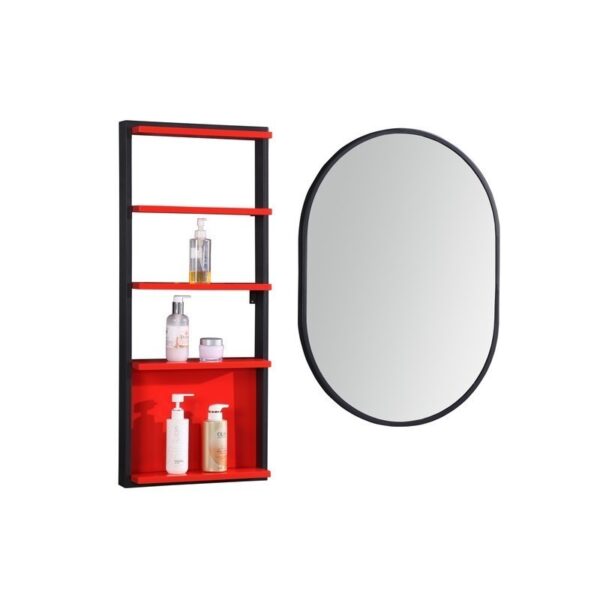 Legion Furniture WT9324-24-PVC 24 Inch Bathroom Vanity with Mirror and Side Cabinet