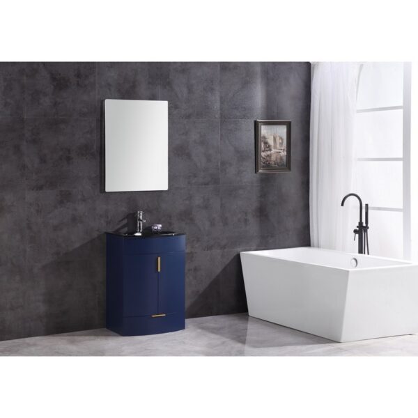 Legion Furniture WTM8130-24-B-PVC 24 Inch Blue Bathroom Vanity