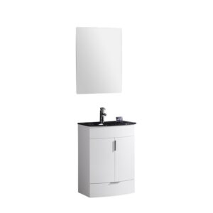 Legion Furniture WTM8130-24-W-PVC 24 Inch White Bathroom Vanity