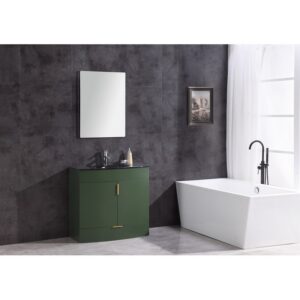 Legion Furniture WTM8130-36-VG-PVC 36 Inch Vogue Green Bathroom Vanity