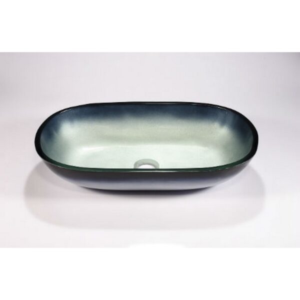 Legion Furniture ZA-213 Glass Sink Bowl in Steel Gray