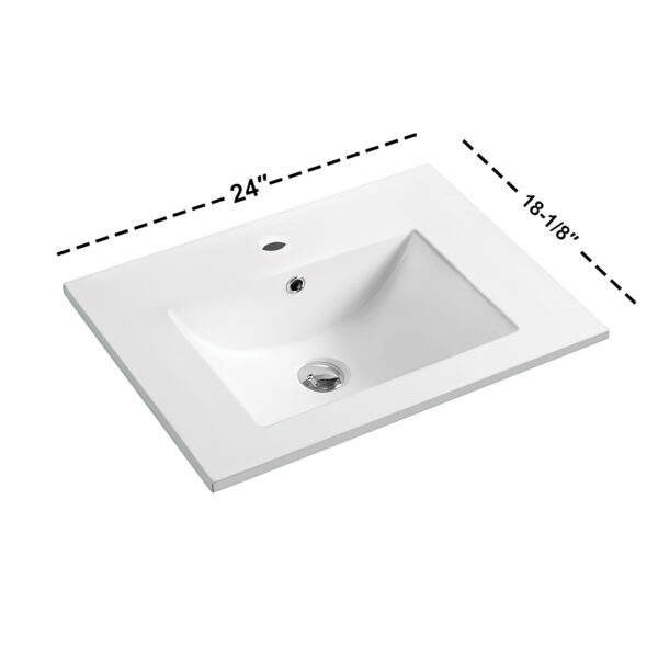 Dowell Topmount Bathroom Ceramic Basin 000 2418B