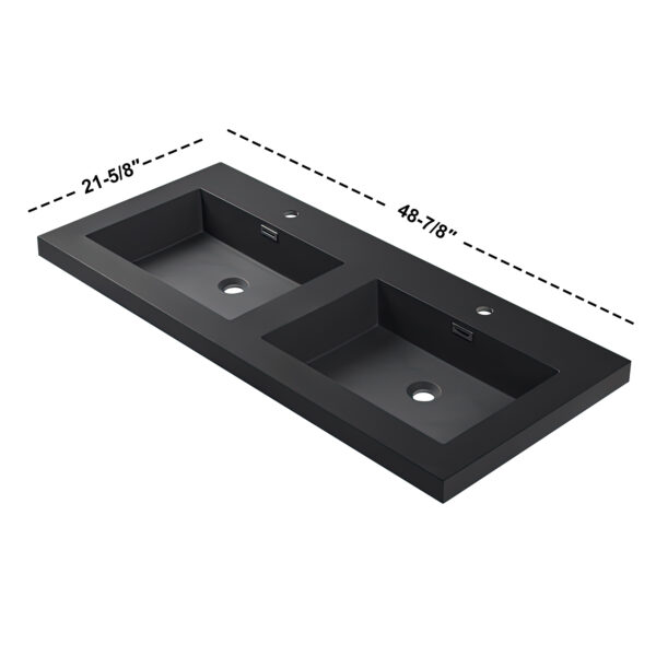 Dowell Topmount Bathroom Resin Basin 000 4922BP-MG