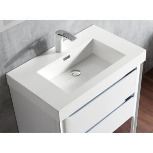 Dowell Topmount Bathroom Resin Basin 000 3018BP