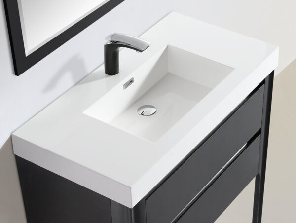 Dowell Topmount Bathroom Resin Basin 000 3618BP