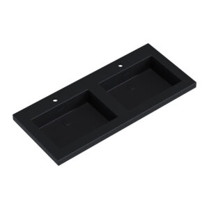 Dowell Topmount Bathroom Black Resin Basin 000 4922BP-BL