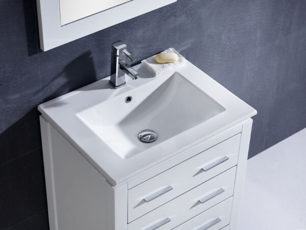 Dowell Topmount Bathroom Ceramic Basin 000 2418BT