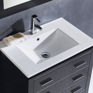 Dowell Topmount Bathroom Ceramic Basin 000 3018BT