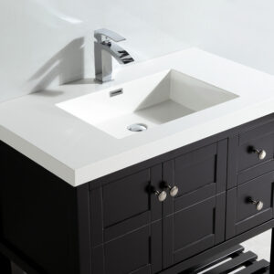 Dowell Topmount Bathroom Resin Basin 000 3722BP