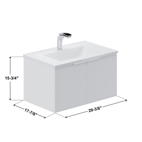 Dowell Topmount Bathroom Ceramic Basin 000 3018B