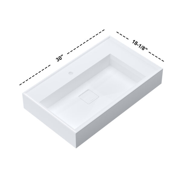 Dowell Wall Mounted Bathroom Sink – 070 3018