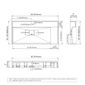 Dowell Wall Mounted Bathroom Sink 070 3618 – ADA