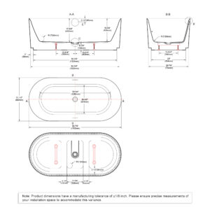 Dowell Freestanding bathtubs-081 6731 02