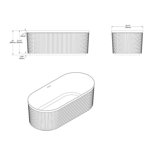 Dowell Freestanding bathtubs-081 5930 02