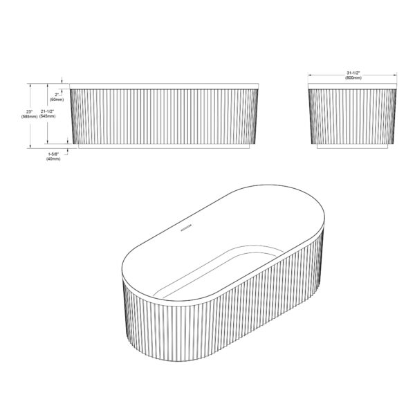 Dowell Freestanding bathtubs-081 6731 02