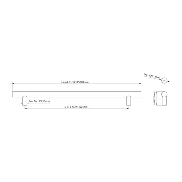 Dowell Stainless Steel Handle 3001 300 01