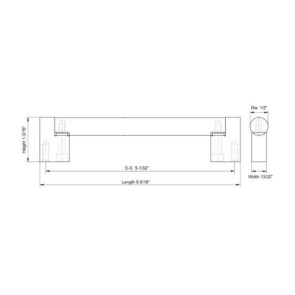 Dowell Handle 3005 128 02