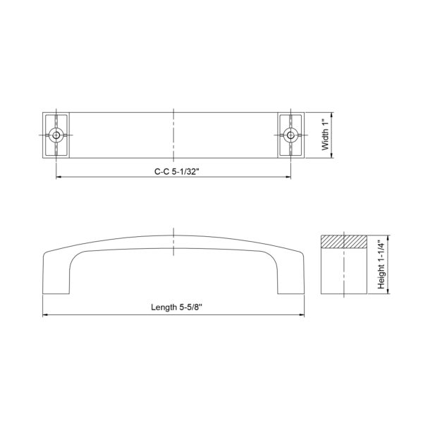 Dowell Handle 3006 128 02