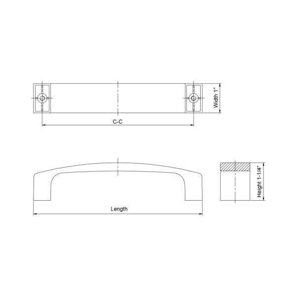 Dowell Handle 3006 128 02