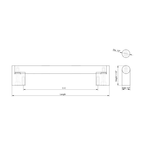 Dowell Handle 3009 128 02