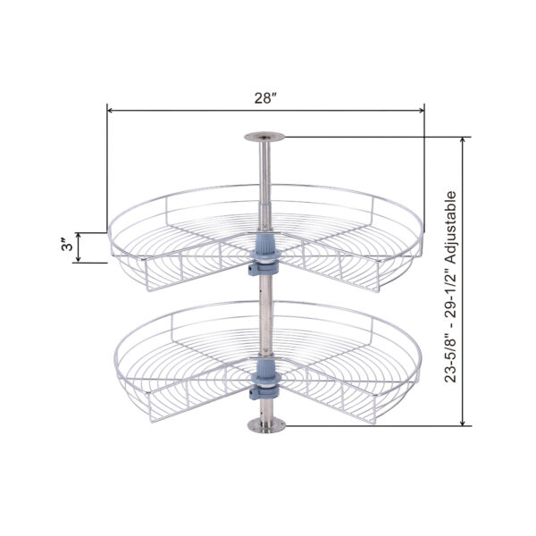 Dowell Base Corner Lazy Susan – 4001 270 28