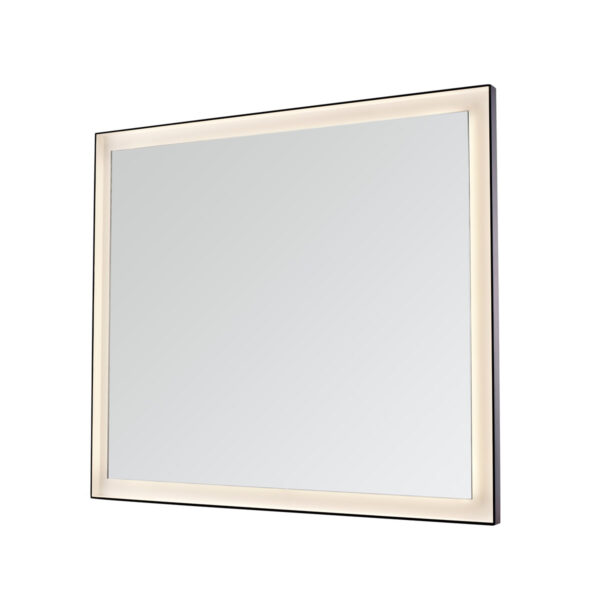 Dowell Black Alu Frame Mirror 5005 3631