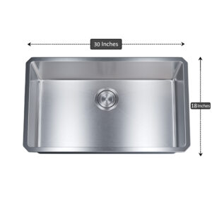 Dowell Undermount Kitchen Sinks Handcrafted Small-Radius Corner Series-6008 3018C