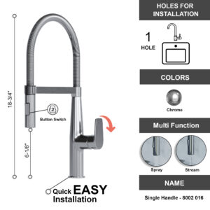 Dowell Single Handle Kitchen Faucet – 8002 016 01