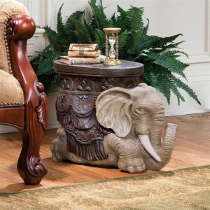 Design Toscano AH225765 20 1/2 Inch Sultans Elephant Table