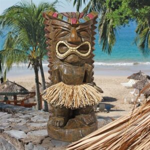 Design Toscano AL1623 9 Inch Pau Hana Hawaiian Tiki Totem Statue