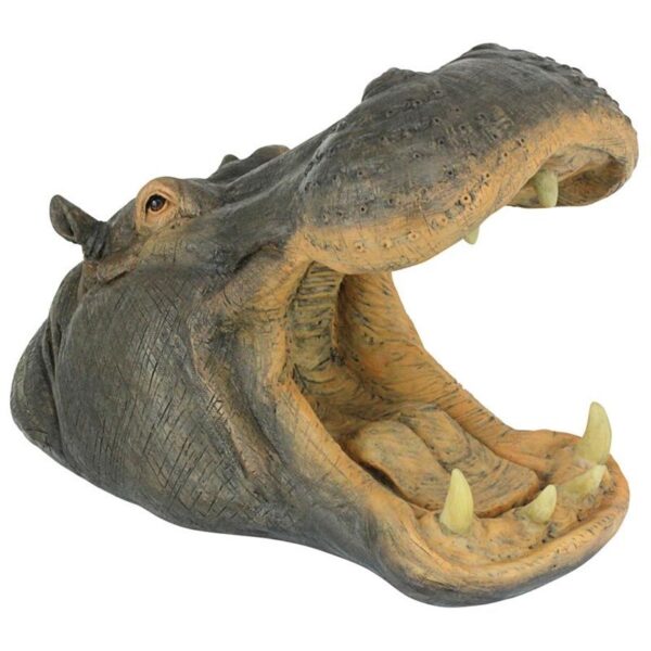 Design Toscano AL18006 13 Inch Hippo Head with Open Mouth