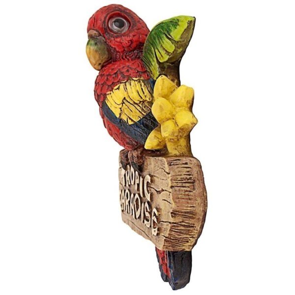 Design Toscano AL18623 8 Inch Tropic Parrot Paradise Wall Sculpture