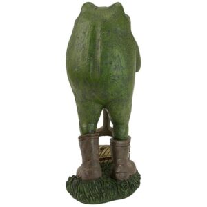 Design Toscano AL18624 5 Inch Moses the Toad Lawn Mower Frog