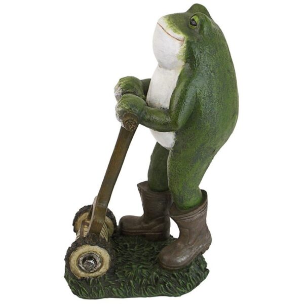 Design Toscano AL18624 5 Inch Moses the Toad Lawn Mower Frog