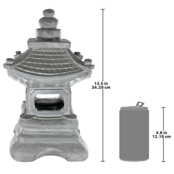 Design Toscano AL20001 7 1/2 Inch Chengdu Pagoda Lantern Statue