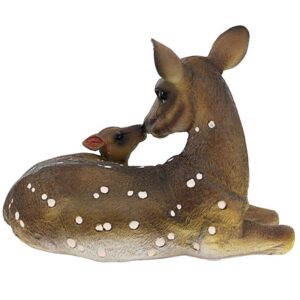 Design Toscano AL20502 9 1/2 Inch Small Mothers Love Doe and Fawn