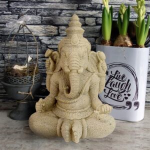 Design Toscano AL26992 10 1/2 Inch Sandstone Lord Ganesha Statue