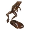 Design Toscano AS22053 17 Inch Giant Leaping Frog Statue - Bronze