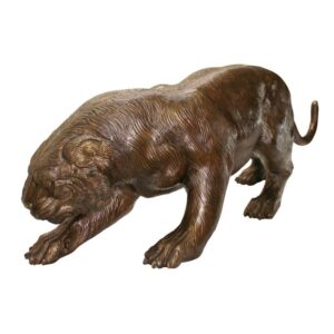 Design Toscano AS2733 41 1/2 Inch Prowling Tiger Statue - Bronze