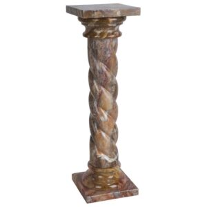 Design Toscano BX0102 9 Inch Venetian Dogs Marble Column