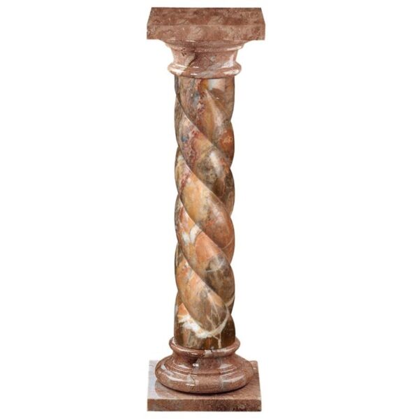 Design Toscano BX0102 9 Inch Venetian Dogs Marble Column