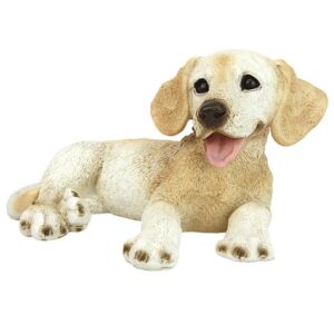 Design Toscano CF2449 10 Inch Labrador Puppy Statue - Yellow