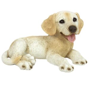 Design Toscano CF2449 10 Inch Labrador Puppy Statue - Yellow