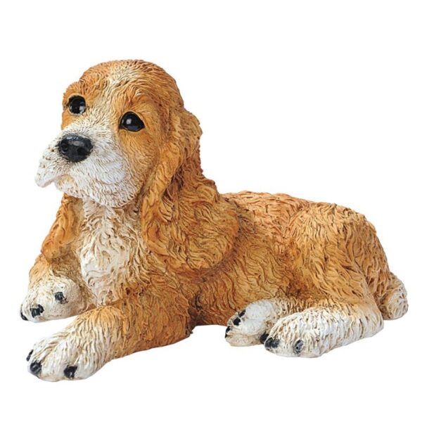 Design Toscano CF2459 10 Inch Cocker Spaniel Puppy Statue - Brown